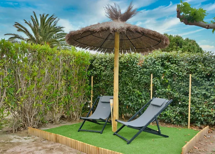 House Of 45 M2 With Garden And Pool In Barcares Nyaraló